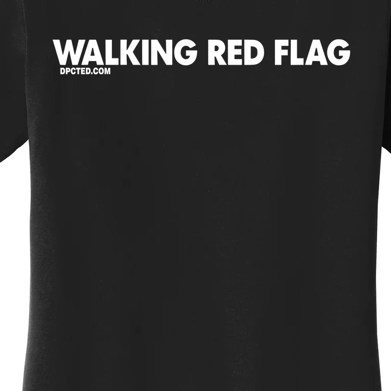 Walking Red Flag Dpcted Women's T-Shirt