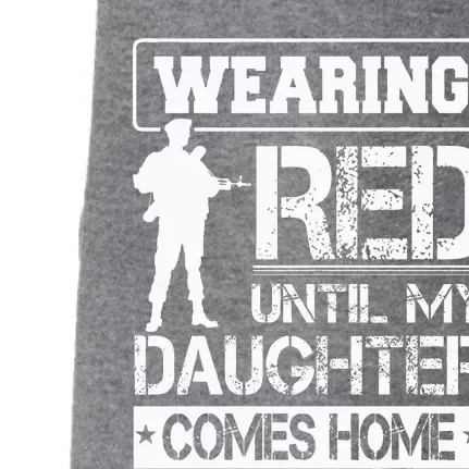 Wear Red For My Daughter Military Design Deployed Wear Doggie 3-End Fleece Hoodie