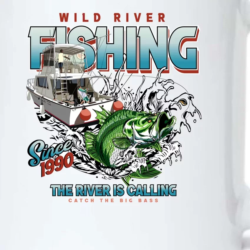 Wild River Fishing Bass Black Color Changing Mug