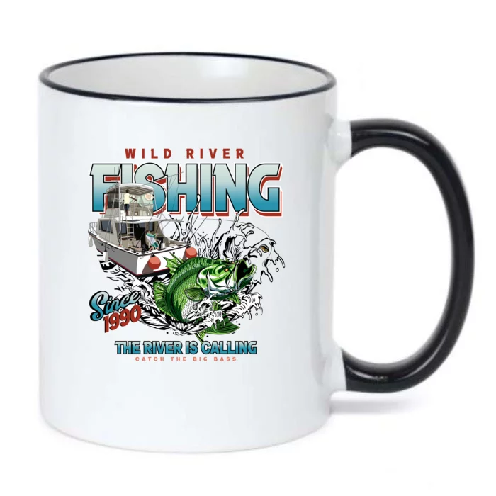 Wild River Fishing Bass Black Color Changing Mug