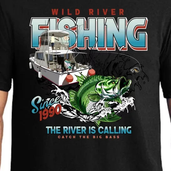 Wild River Fishing Bass Pajama Set