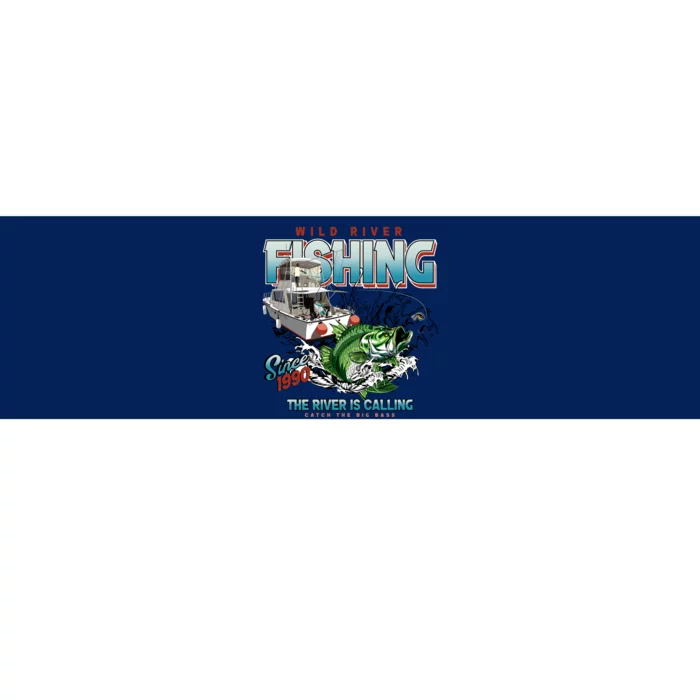 Wild River Fishing Bass Bumper Sticker