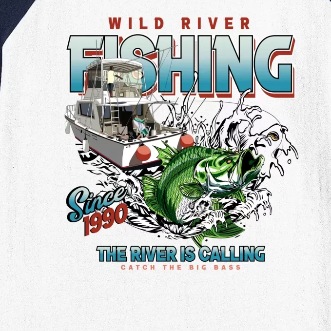 Wild River Fishing Bass Baseball Sleeve Shirt