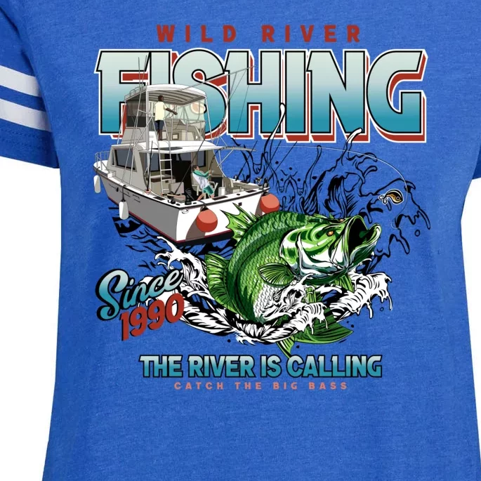 Wild River Fishing Bass Enza Ladies Jersey Football T-Shirt