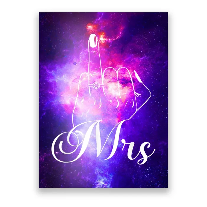 Wife Ring Finger Mrs. Ring Finger Poster