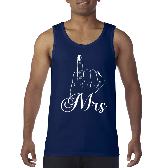 Wife Ring Finger Mrs. Ring Finger Tank Top