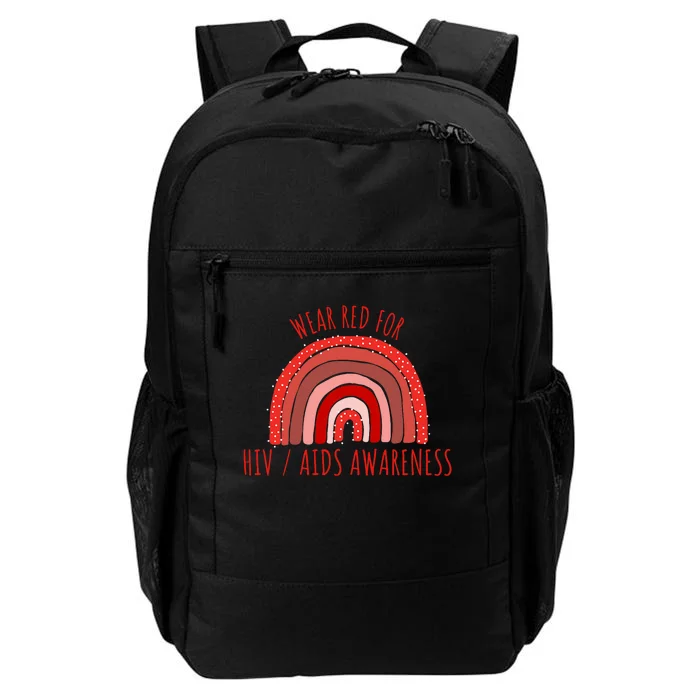 Wear Red For Hiv Aids Awareness Hiv Aids Daily Commute Backpack