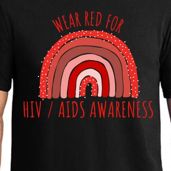 Wear Red For Hiv Aids Awareness Hiv Aids Pajama Set