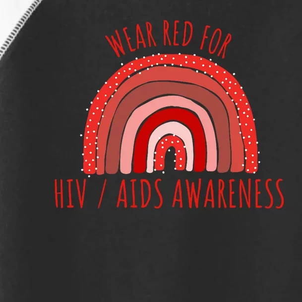 Wear Red For Hiv Aids Awareness Hiv Aids Toddler Fine Jersey T-Shirt