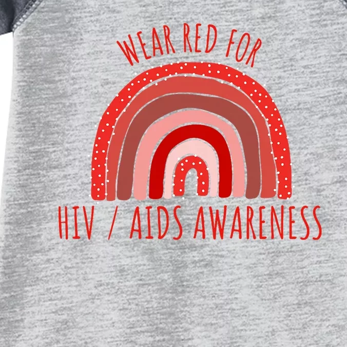 Wear Red For Hiv Aids Awareness Hiv Aids Infant Baby Jersey Bodysuit