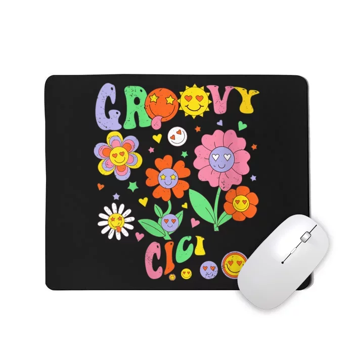 Wo Retro Groovy Cici Groovy Birthday Party Matching Family Mousepad