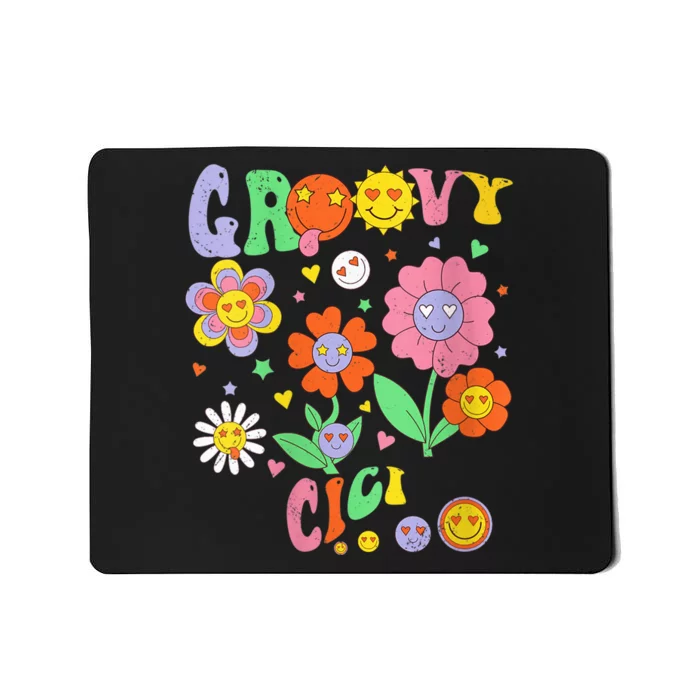 Wo Retro Groovy Cici Groovy Birthday Party Matching Family Mousepad