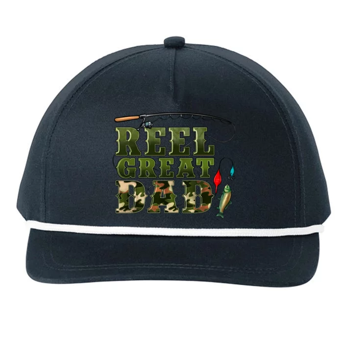 Western Reel Great Dad Fisher Snapback Five-Panel Rope Hat