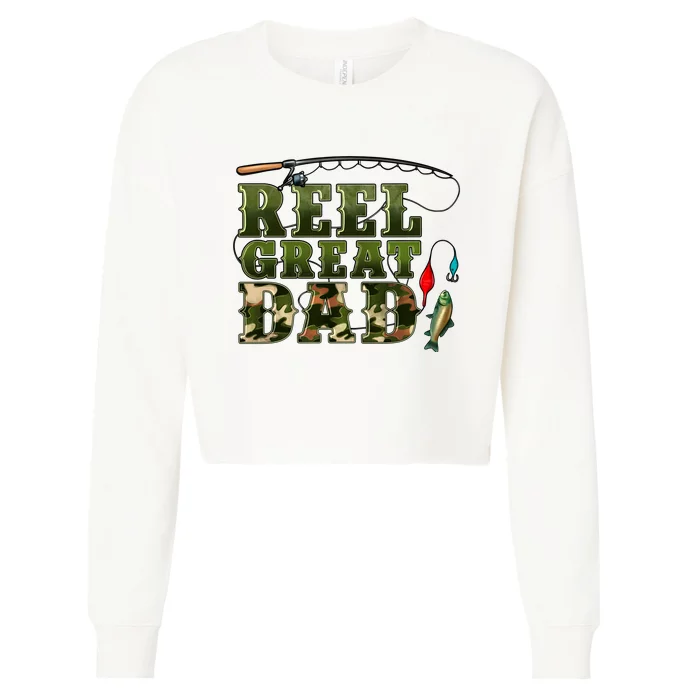 Western Reel Great Dad Fisher Cropped Pullover Crew