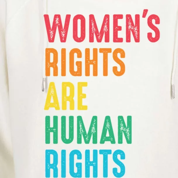 Wos Rights Hu Rights Feminist Gender Equality Gift Womens Funnel Neck Pullover Hood