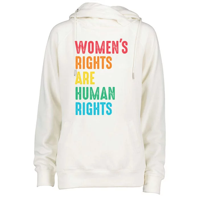 Wos Rights Hu Rights Feminist Gender Equality Gift Womens Funnel Neck Pullover Hood