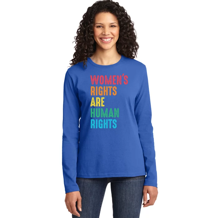 Wos Rights Hu Rights Feminist Gender Equality Gift Ladies Long Sleeve Shirt