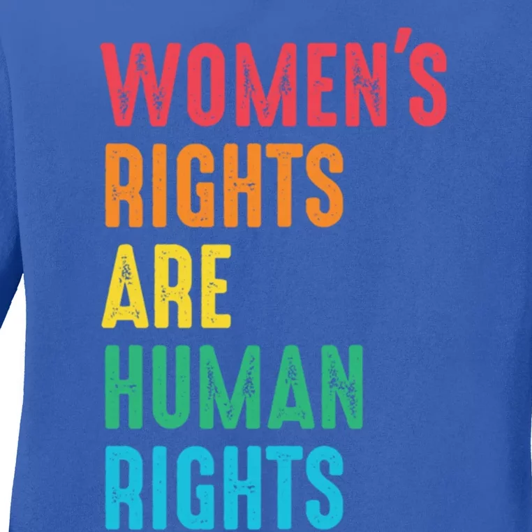 Wos Rights Hu Rights Feminist Gender Equality Gift Ladies Long Sleeve Shirt