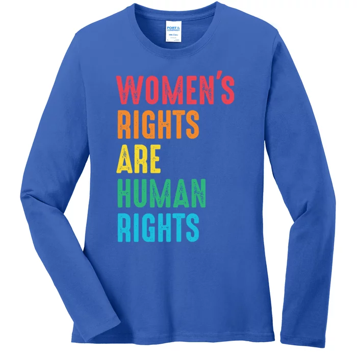 Wos Rights Hu Rights Feminist Gender Equality Gift Ladies Long Sleeve Shirt