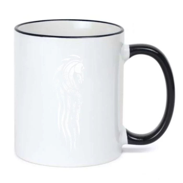 Worn Rohan Horse Black Color Changing Mug