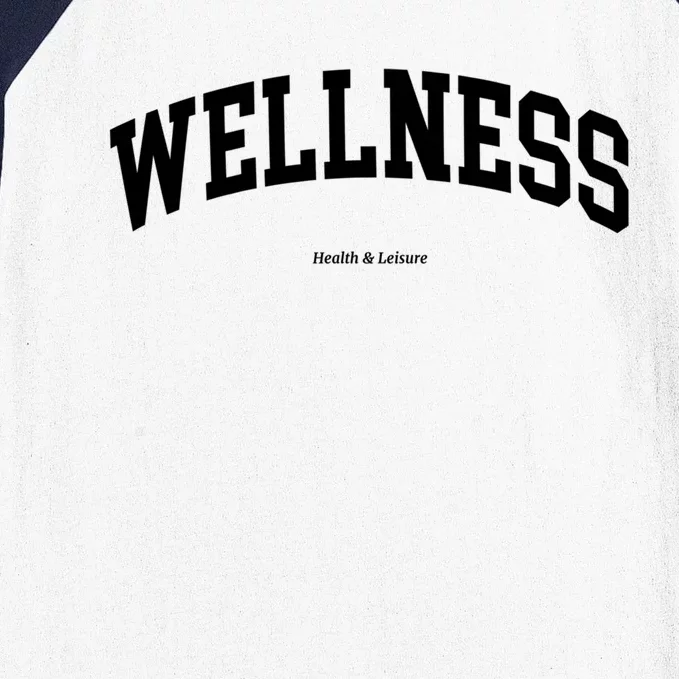 Wellness Retro Health Club Sporty 90s Athleisure Aesthetic Meaningful Gift Baseball Sleeve Shirt