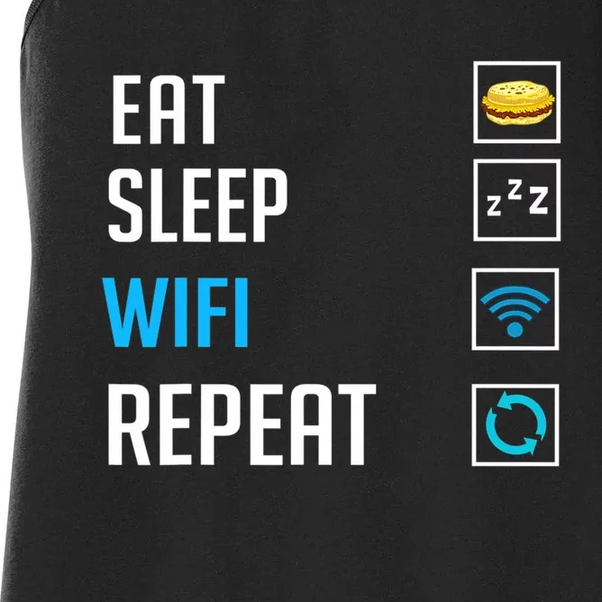 Wifi Router Internet Password Quotes Computer Wlan Women's Racerback Tank