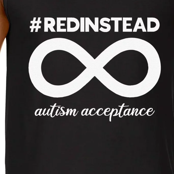 Wear Red Instead Acceptance Of Autism Autistic Comfort Colors® Tank Top