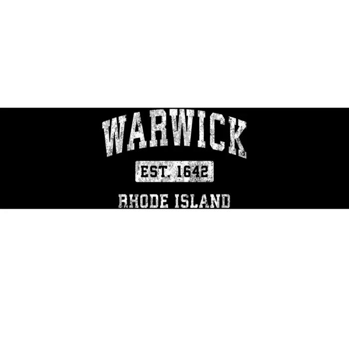 Warwick Rhode Island Ri Vintage Established Sports Bumper Sticker