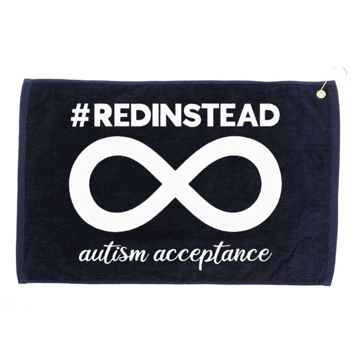 Wear Red Instead Acceptance Of Autism Autistic Grommeted Golf Towel