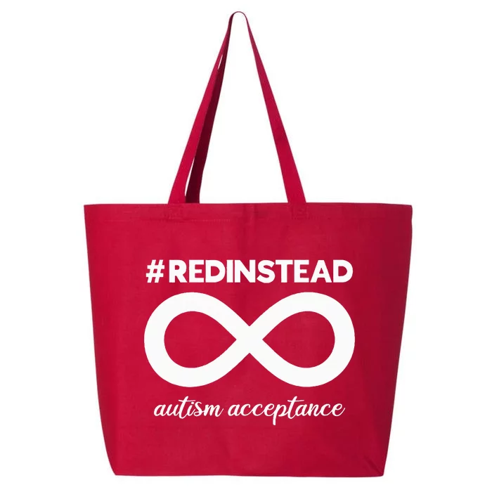 Wear Red Instead Acceptance Of Autism Autistic 25L Jumbo Tote