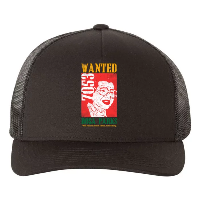 Wanted Rosa Inspirational Black History Month Gift Yupoong Adult 5-Panel Trucker Hat