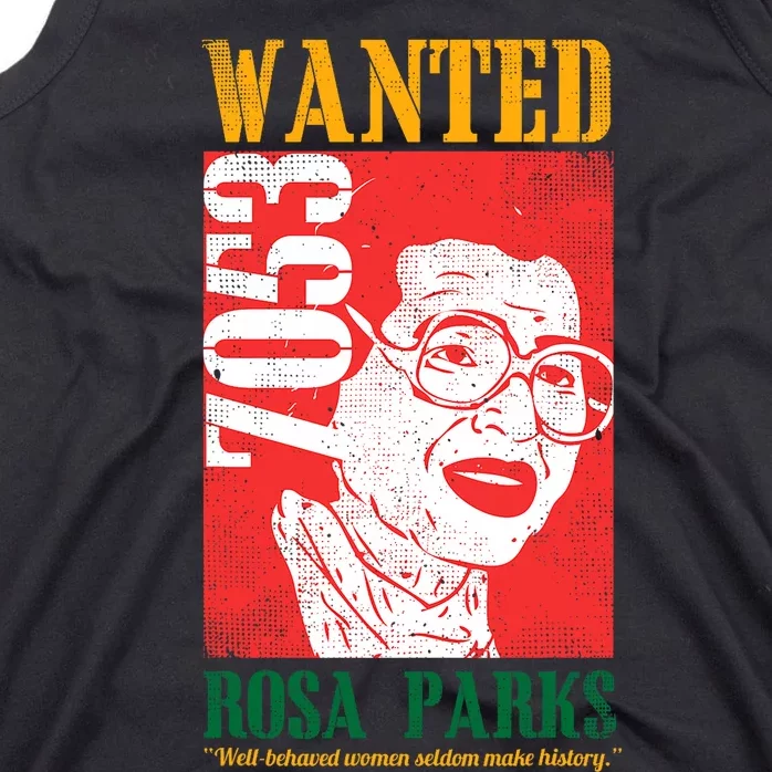 Wanted Rosa Inspirational Black History Month Gift Tank Top