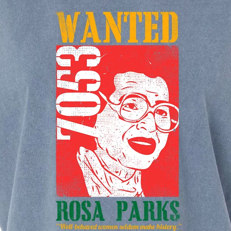 Wanted Rosa Inspirational Black History Month Gift Garment-Dyed Women's Muscle Tee