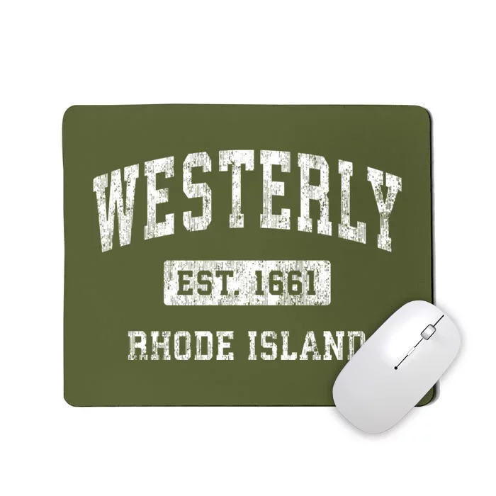 Westerly Rhode Island Ri Vintage Established Sports Mousepad