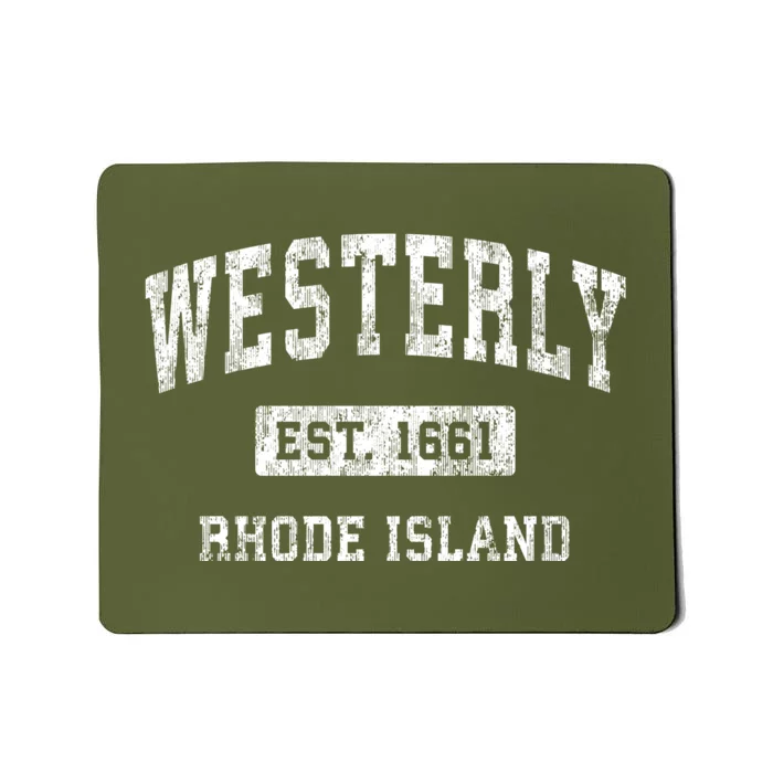 Westerly Rhode Island Ri Vintage Established Sports Mousepad