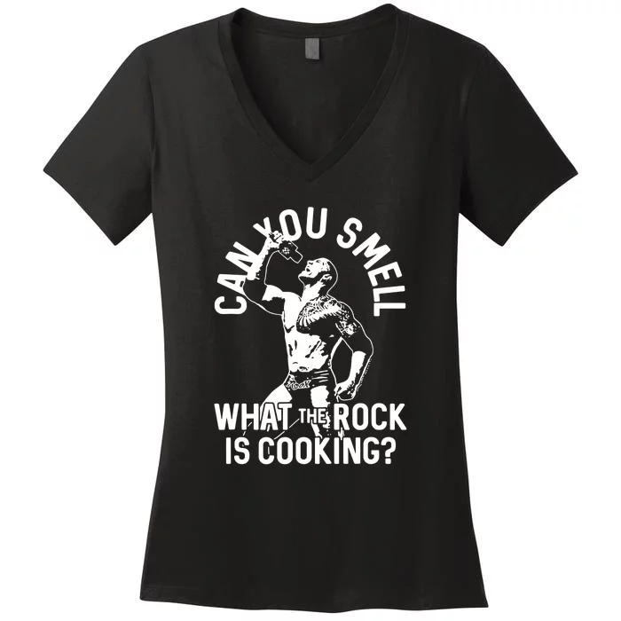 What Rock Is Cooking Funny Women's V-Neck T-Shirt