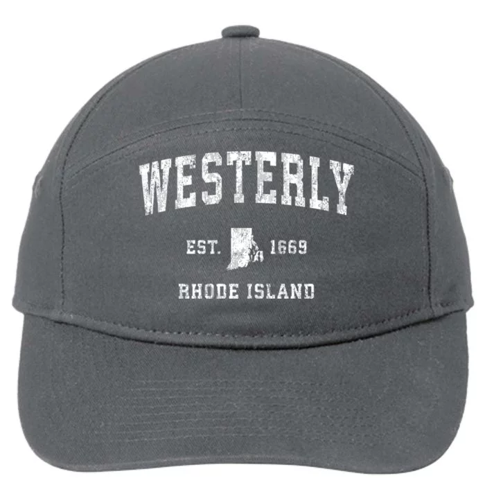 Westerly Rhode Island Ri Vintage Sports 7-Panel Snapback Hat