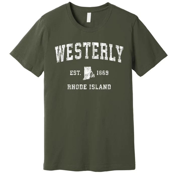 Westerly Rhode Island Ri Vintage Sports Premium T-Shirt