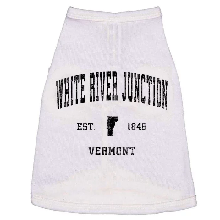 White River Junction Vermont Vt Vintage Athletic Sports Doggie Tank