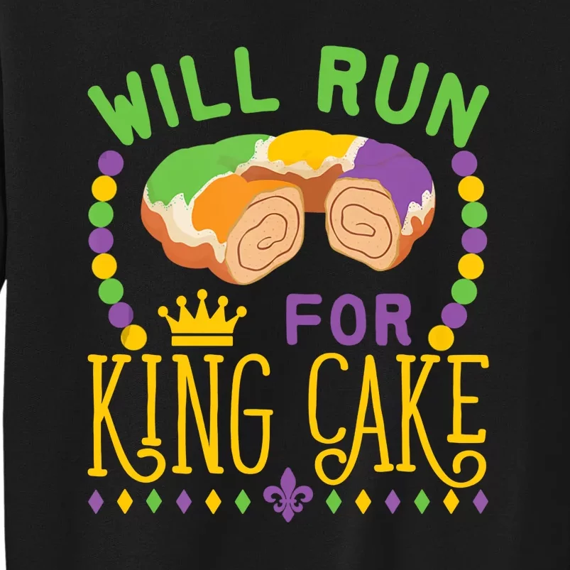 Will Run King Cake Funny Sweatshirt