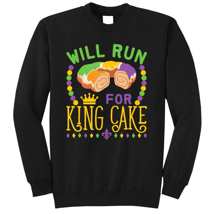 Will Run King Cake Funny Sweatshirt