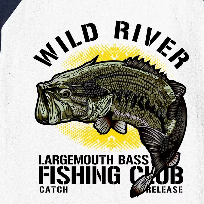 Wild River Largemouth Bass Fishing Club Baseball Sleeve Shirt