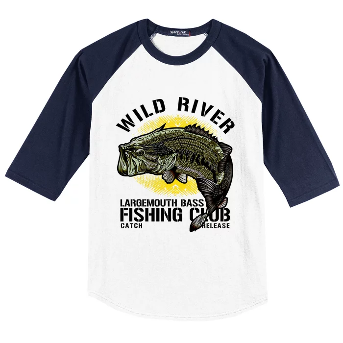 Wild River Largemouth Bass Fishing Club Baseball Sleeve Shirt