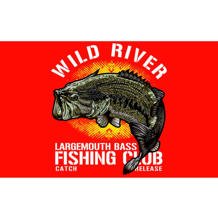 Wild River Largemouth Bass Fishing Club Bumper Sticker