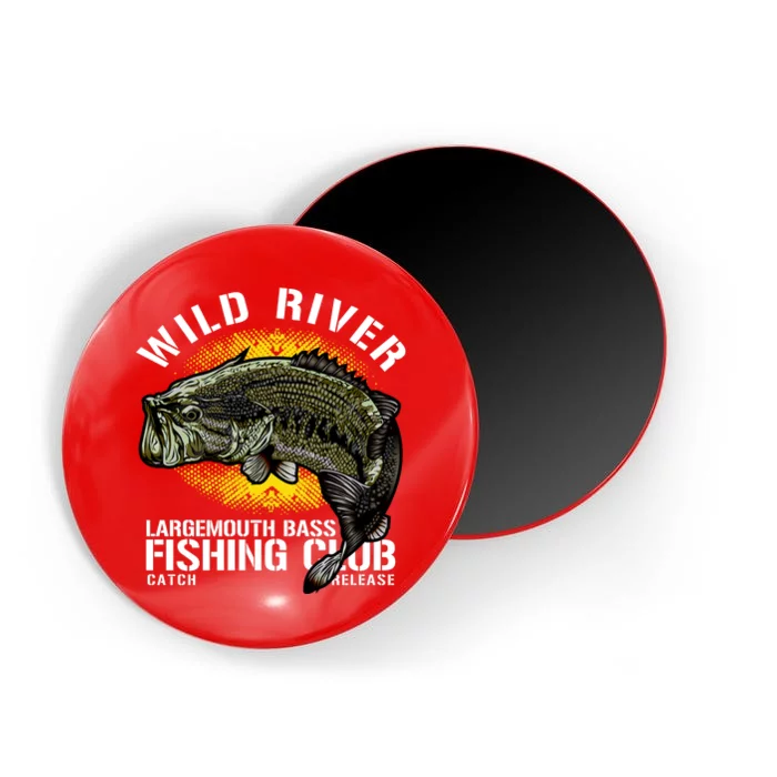 Wild River Largemouth Bass Fishing Club Magnet