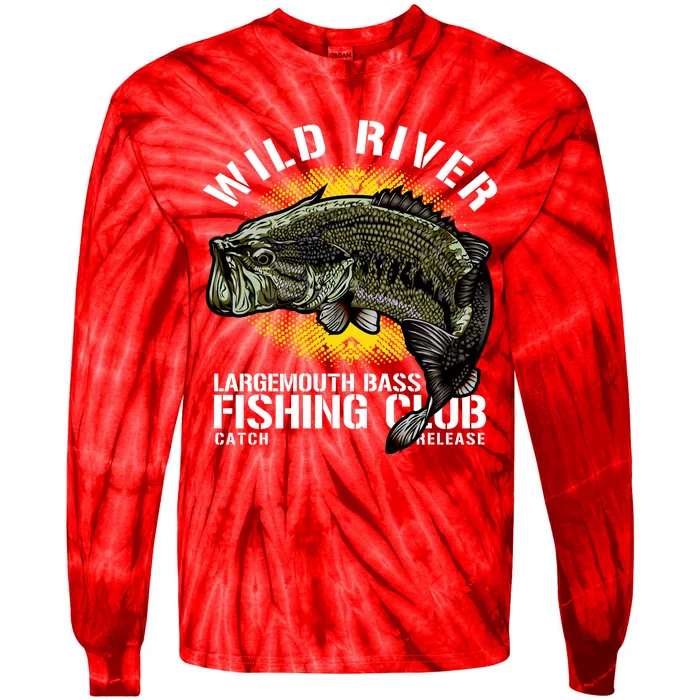 Wild River Largemouth Bass Fishing Club Tie-Dye Long Sleeve Shirt