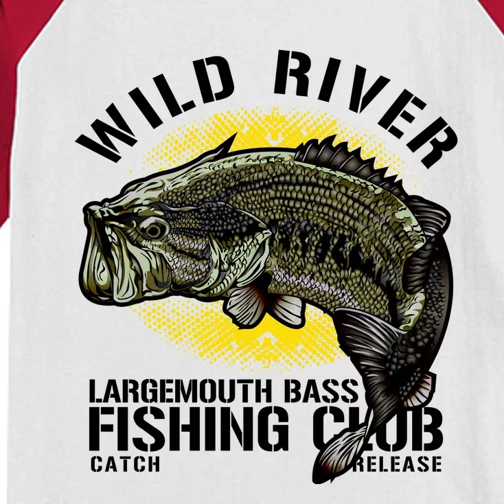 Wild River Largemouth Bass Fishing Club Kids Colorblock Raglan Jersey