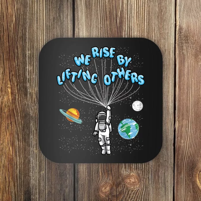 We Rise Motivational Quote Coaster