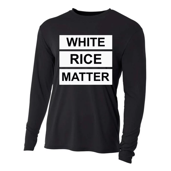 White Rice Matter Uncle Roger Funny Cooling Performance Long Sleeve Crew