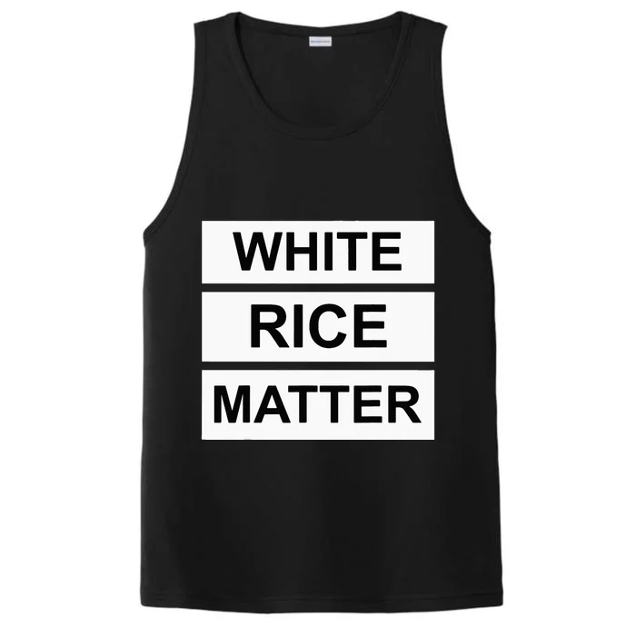 White Rice Matter Uncle Roger Funny Performance Tank